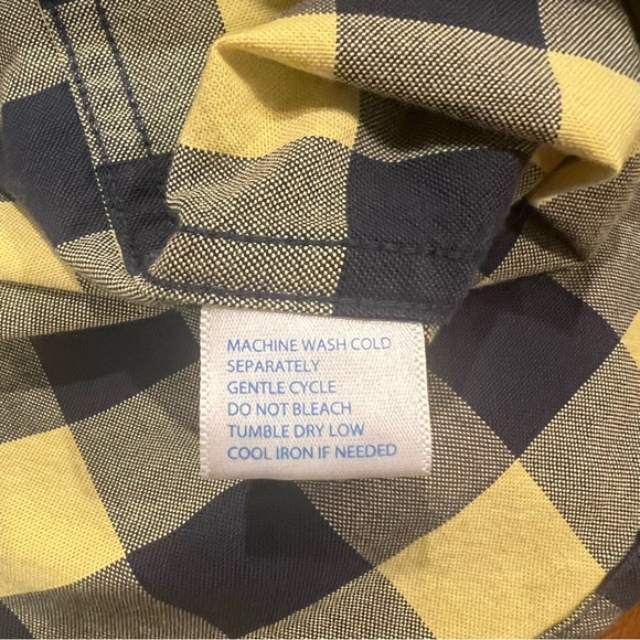 SOLD Southern Tide Spray Avenue Buffalo Check Long Sleeve Button Up Shirt Yellow - Picture 11 of 14